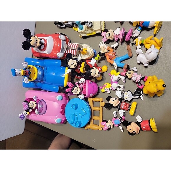 Disney Mickey Mouse & Friends Figurine Lot  Mini Figures cars etc.. Huge lot - Picture 2 of 12